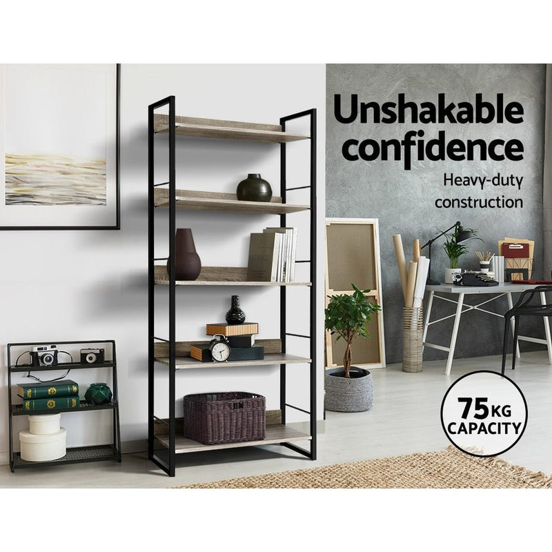 5 Tier Display Shelf (159cm High) - Furniture > Office - Rivercity House & Home Co. (ABN 18 642 972 209) - Affordable Modern Furniture Australia