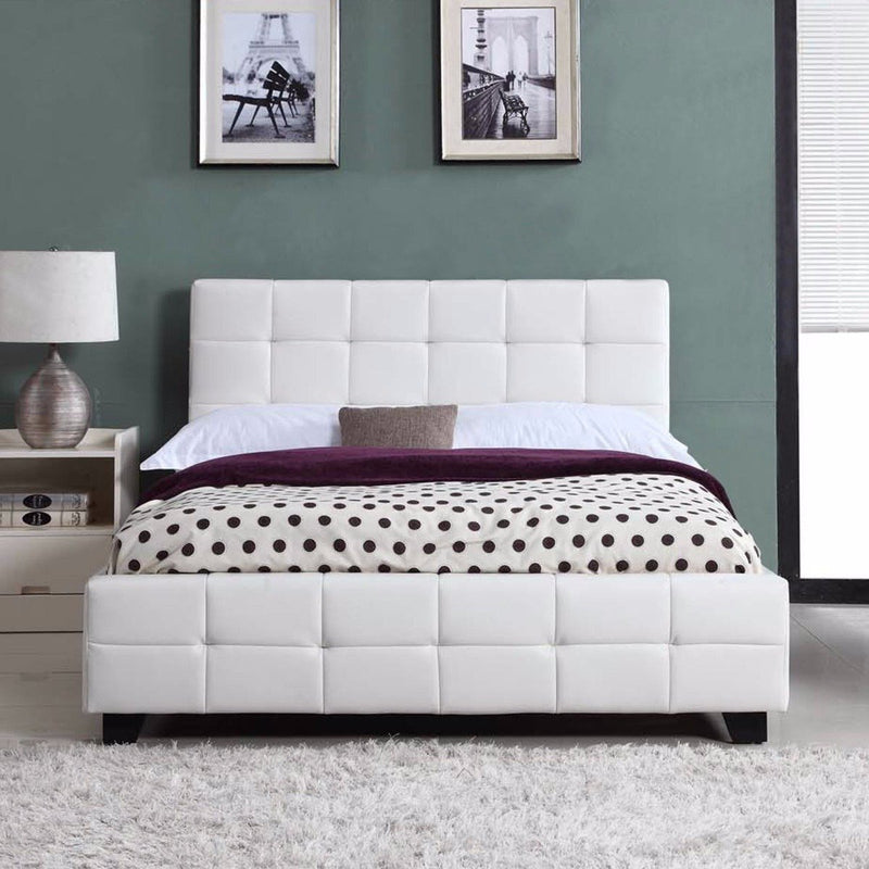 Bravo Queen Bed Frame White - Furniture > Bedroom - Rivercity House & Home Co. (ABN 18 642 972 209) - Affordable Modern Furniture Australia