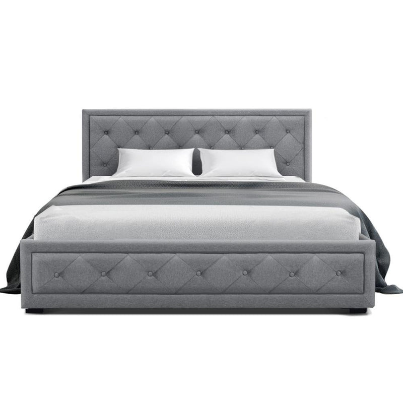 Bronte Storage Double Bed Frame Grey - Furniture > Bedroom - Rivercity House And Home Co.