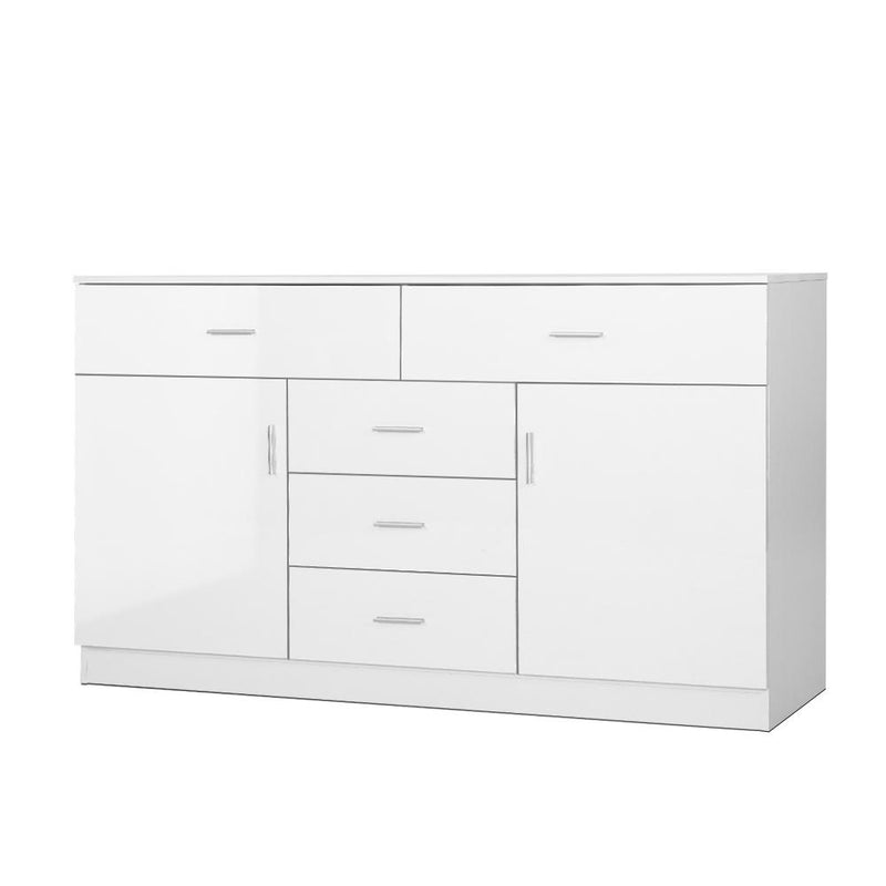 Buffet Sideboard Cabinet High Gloss Storage Dresser Table Cupboard White - Furniture - Rivercity House & Home Co. (ABN 18 642 972 209) - Affordable Modern Furniture Australia