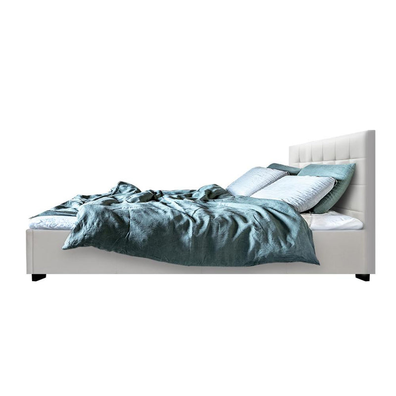 Byron Storage Double Bed Frame White - Furniture > Bedroom - Rivercity House & Home Co. (ABN 18 642 972 209) - Affordable Modern Furniture Australia