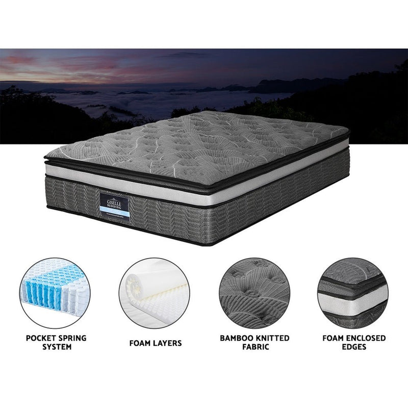 Camille Series Pocket Spring Mattresses 34cm Thick - Double - Furniture > Mattresses - Rivercity House & Home Co. (ABN 18 642 972 209) - Affordable Modern Furniture Australia