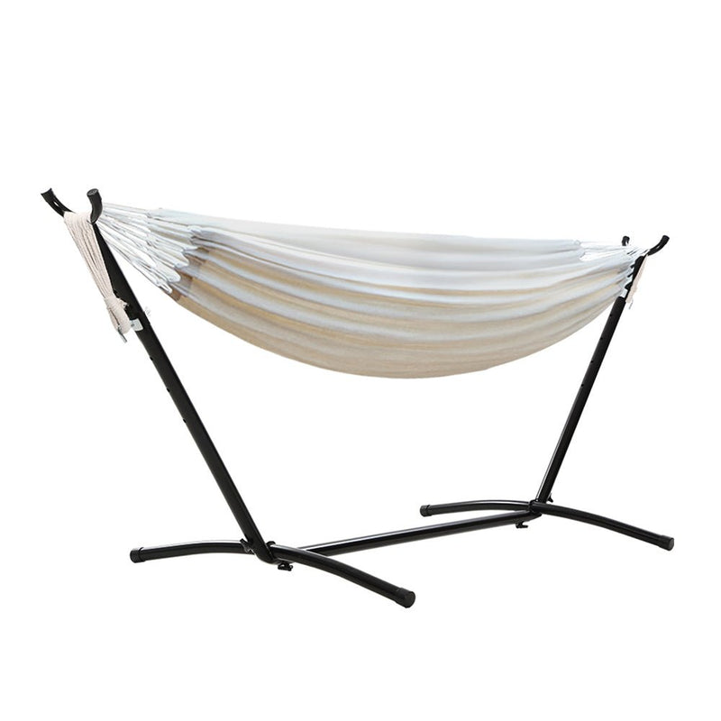 Camping Hammock With Stand - Home & Garden > Hammocks - Rivercity House & Home Co. (ABN 18 642 972 209)