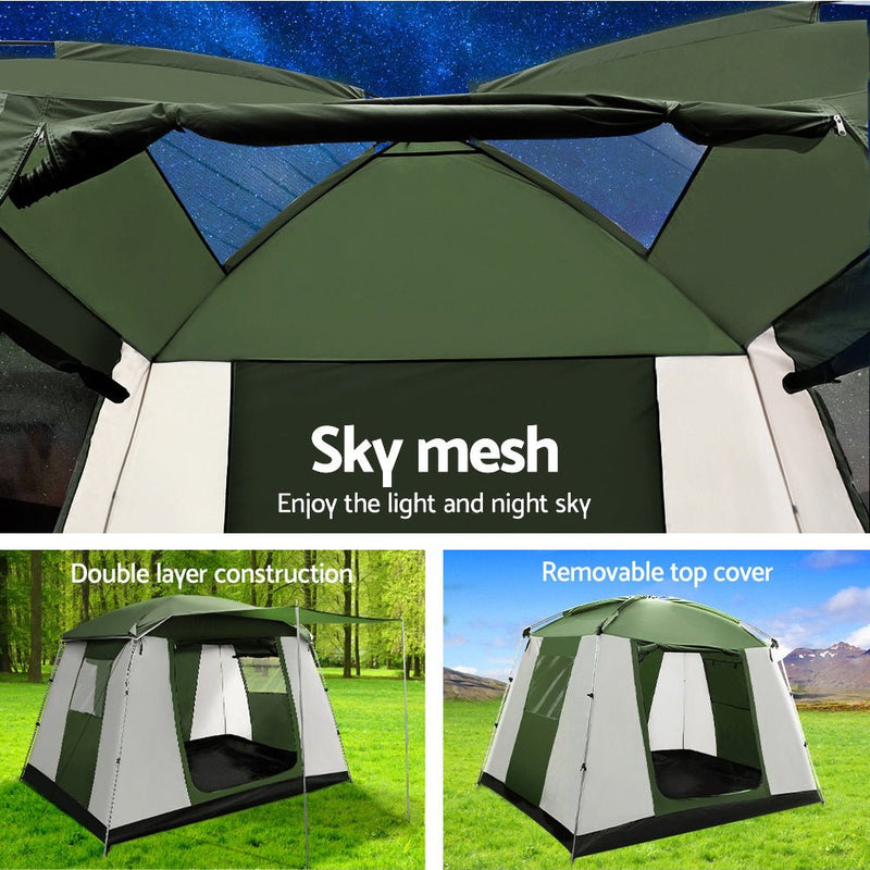 Camping Tent 6 Person Tents Family Hiking Dome - Outdoor > Camping - Rivercity House & Home Co. (ABN 18 642 972 209) - Affordable Modern Furniture Australia