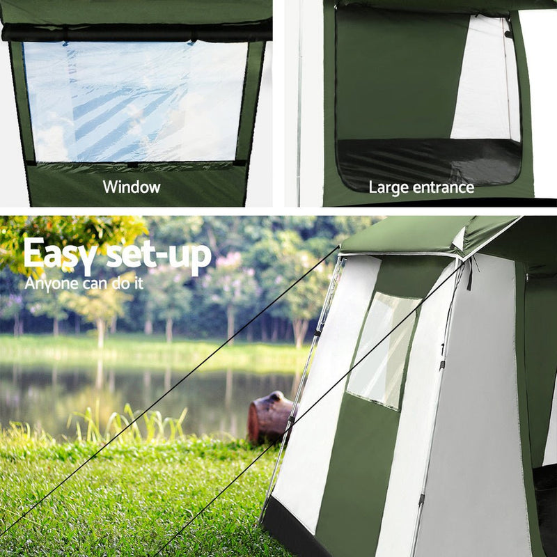 Camping Tent 6 Person Tents Family Hiking Dome - Outdoor > Camping - Rivercity House & Home Co. (ABN 18 642 972 209) - Affordable Modern Furniture Australia