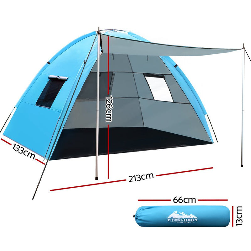 Camping Tent Beach Tents Hiking Sun Shade Shelter Fishing 2-4 Person - Outdoor > Camping - Rivercity House & Home Co. (ABN 18 642 972 209) - Affordable Modern Furniture Australia