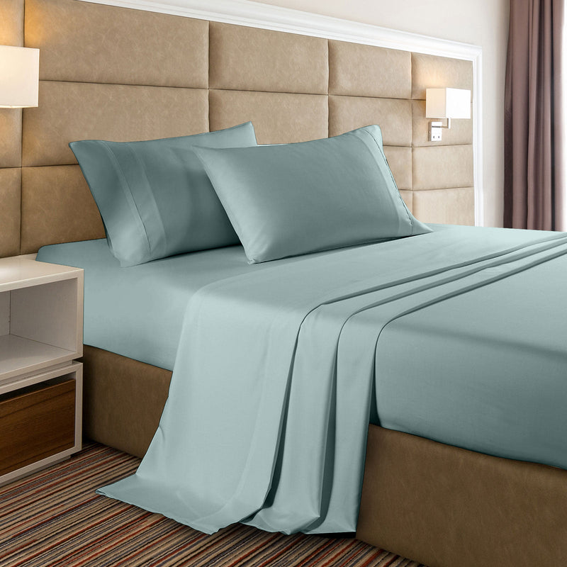 Casa Decor 2000 Thread Count Bamboo Cooling Sheet Set Ultra Soft Bedding - Queen - Frost - Home & Garden > Bedding - Rivercity House & Home Co. (ABN 18 642 972 209) - Affordable Modern Furniture Australia