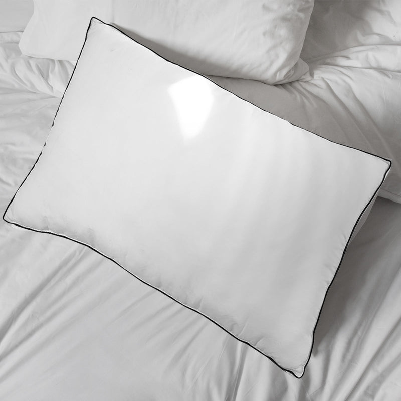 Casa Decor Silk Blend Pillow Hypoallergenic Gusset Cotton Cover Single Pack - Home & Garden > Bedding - Rivercity House & Home Co. (ABN 18 642 972 209)