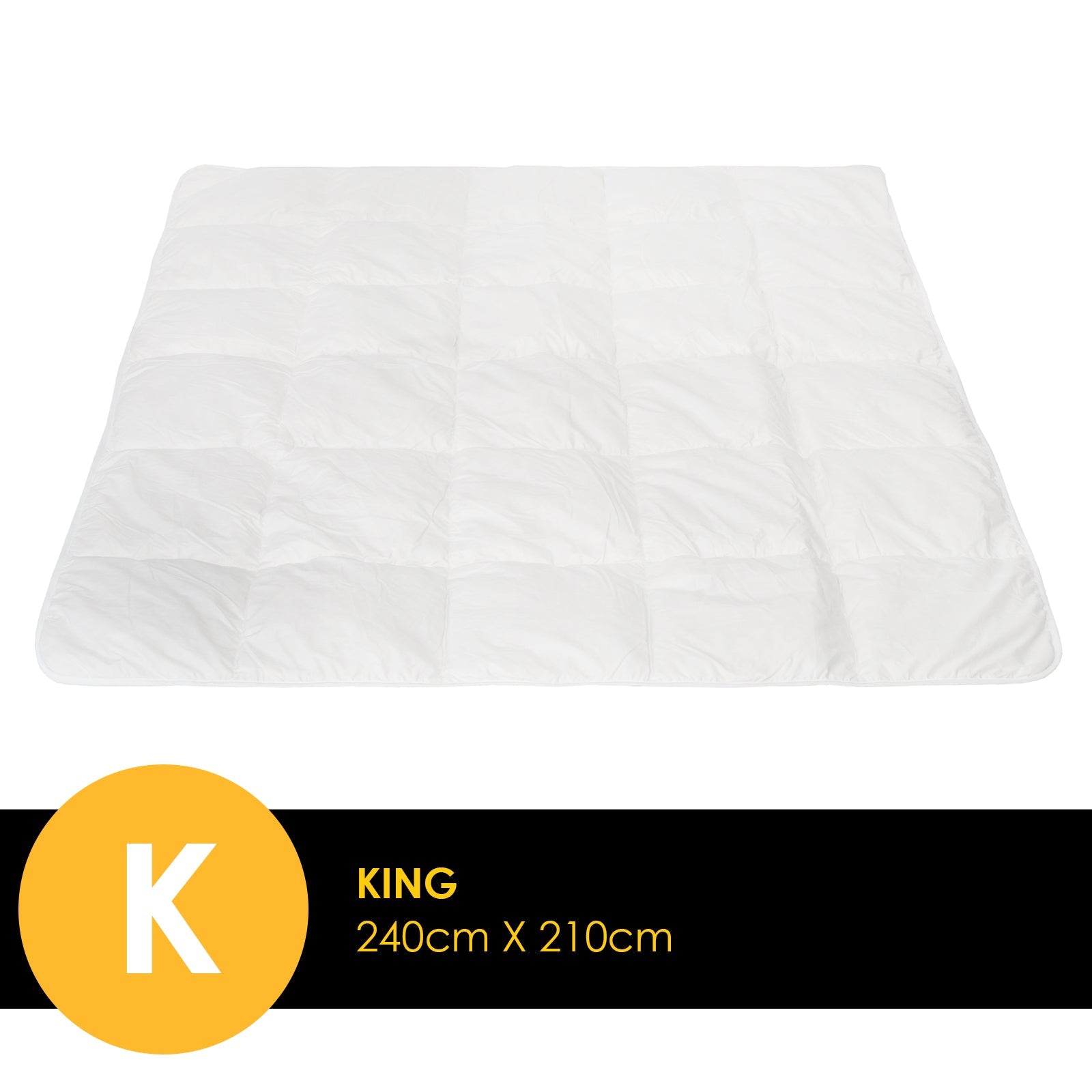 Casa Decor Silk Touch Quilt 360GSM All Seasons Antibacterial Hypoallergenic - King - White - Home & Garden > Bedding - Rivercity House & Home Co. (ABN 18 642 972 209) - Affordable Modern Furniture Australia