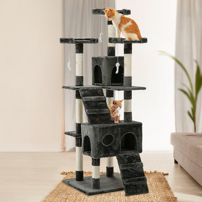 Cat Tree 180cm Trees Scratching Post Scratcher Tower Condo House - Pet Care - Rivercity House & Home Co. (ABN 18 642 972 209) - Affordable Modern Furniture Australia
