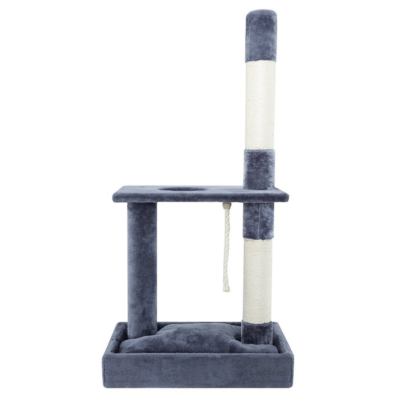 Cat Tree Scratching Post Scratcher Tower Condo House Grey 102cm - Pet Care > Cat Supplies - Rivercity House & Home Co. (ABN 18 642 972 209)