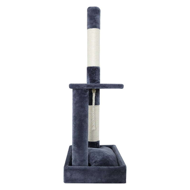 Cat Tree Scratching Post Scratcher Tower Condo House Grey 102cm - Pet Care > Cat Supplies - Rivercity House & Home Co. (ABN 18 642 972 209)