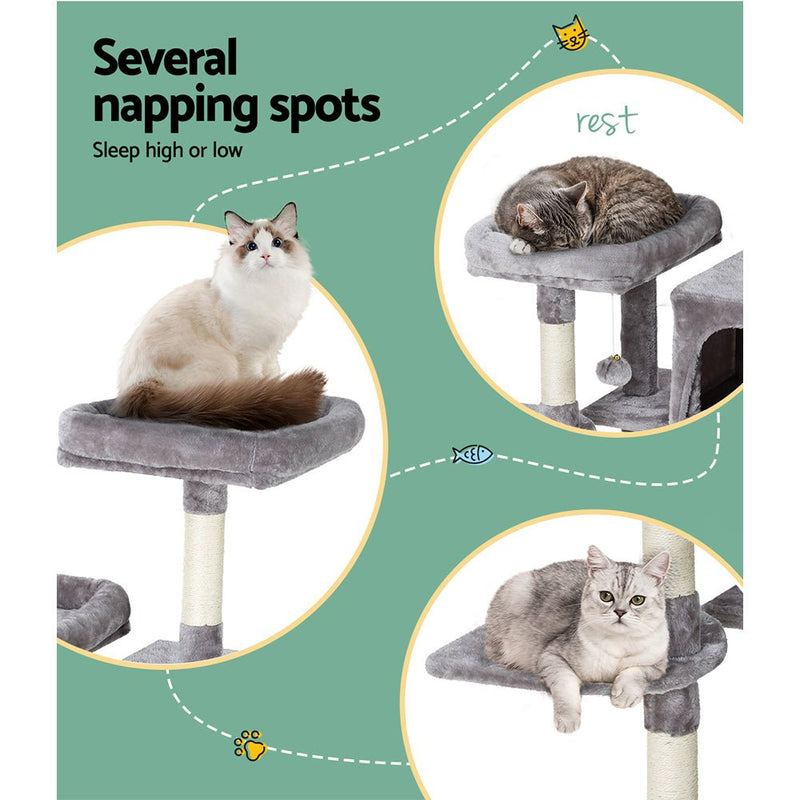 Cat Tree Tower Scratching Post Scratcher Wood Condo House Bed Trees 103cm - Pet Care > Cat Supplies - Rivercity House & Home Co. (ABN 18 642 972 209) - Affordable Modern Furniture Australia