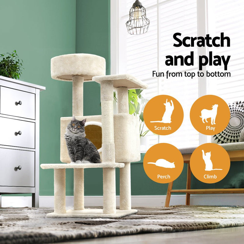 Cat Tree Tower Scratching Post Scratcher Wood Condo House Bed Trees 90cm - Pet Care > Cat Supplies - Rivercity House & Home Co. (ABN 18 642 972 209) - Affordable Modern Furniture Australia