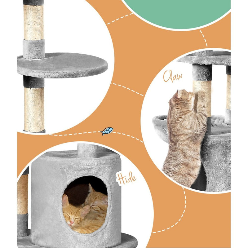 Cat Tree Tower Scratching Post Scratcher Wood Condo House Toys Bed 123cm - Pet Care > Cat Supplies - Rivercity House & Home Co. (ABN 18 642 972 209) - Affordable Modern Furniture Australia