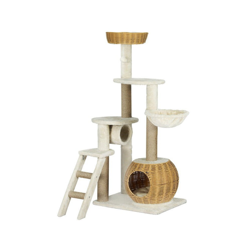 Cat Tree Tower Scratching Post Wood Bed Condo House Rattan Ladder 138cm - Pet Care > Cat Supplies - Rivercity House & Home Co. (ABN 18 642 972 209) - Affordable Modern Furniture Australia