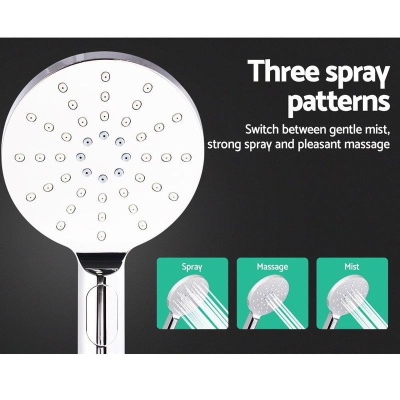 Cefito 9'' Rain Shower Head Set Handheld Round High Pressure Chrome - Home & Garden > Bathroom Accessories - Rivercity House & Home Co. (ABN 18 642 972 209) - Affordable Modern Furniture Australia