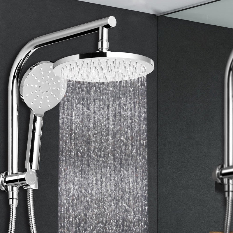 Cefito 9'' Rain Shower Head Set Handheld Round High Pressure Chrome - Home & Garden > Bathroom Accessories - Rivercity House & Home Co. (ABN 18 642 972 209) - Affordable Modern Furniture Australia