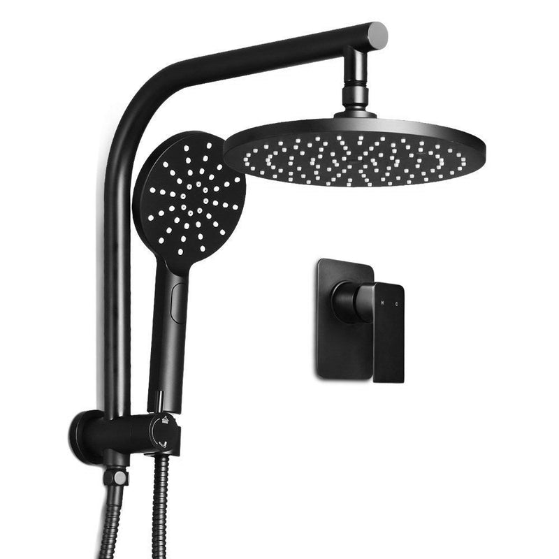 Cefito 9'' Rain Shower Head Set Handheld Round High Pressure Mixer Tap Black - Home & Garden > Bathroom Accessories - Rivercity House & Home Co. (ABN 18 642 972 209) - Affordable Modern Furniture Australia
