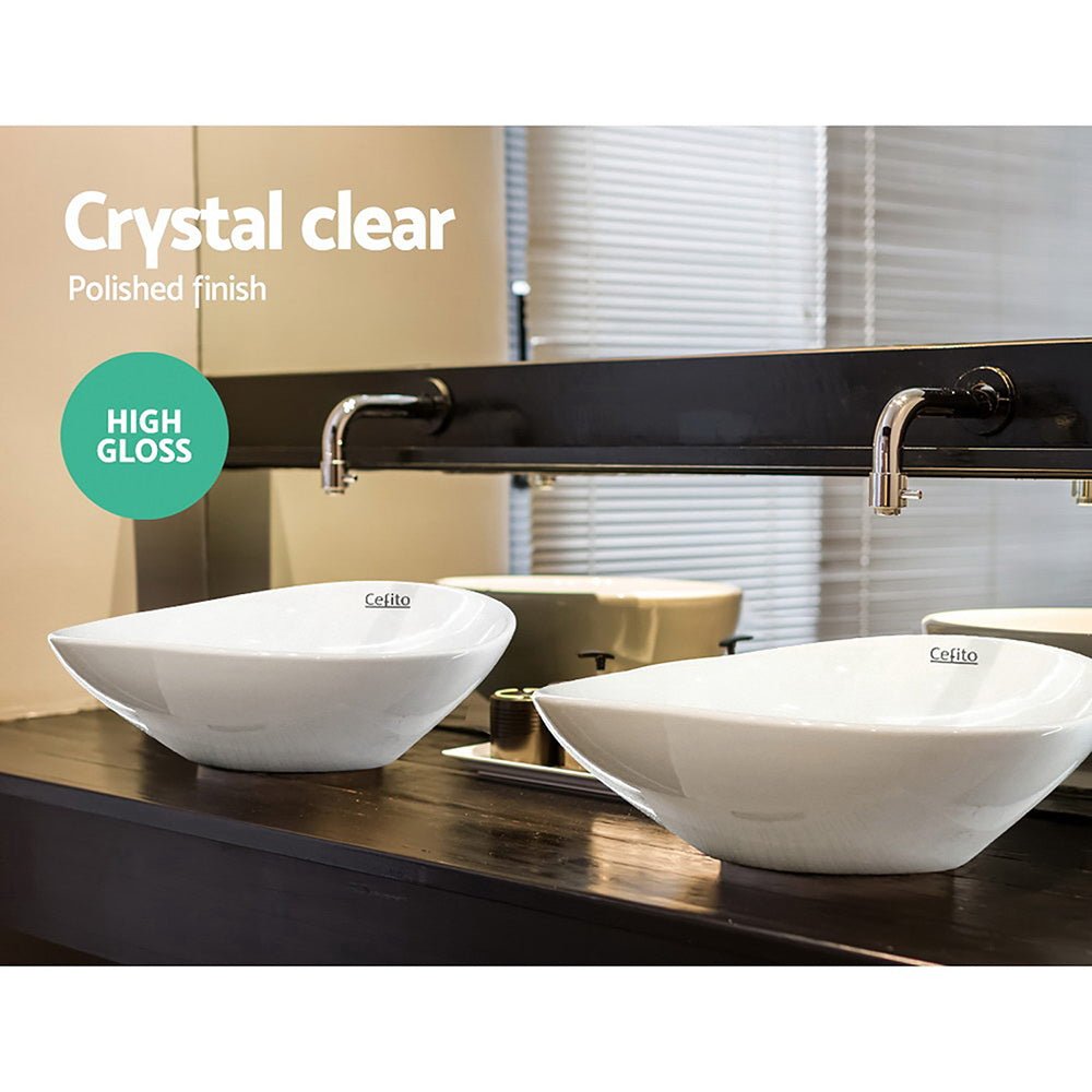 Cefito Bathroom Basin Ceramic Vanity Sink Hand Wash Bowl 41x34cm - Home & Garden > DIY - Rivercity House & Home Co. (ABN 18 642 972 209) - Affordable Modern Furniture Australia