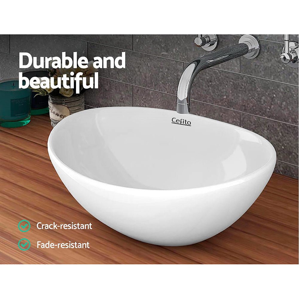 Cefito Bathroom Basin Ceramic Vanity Sink Hand Wash Bowl 41x34cm - Home & Garden > DIY - Rivercity House & Home Co. (ABN 18 642 972 209) - Affordable Modern Furniture Australia