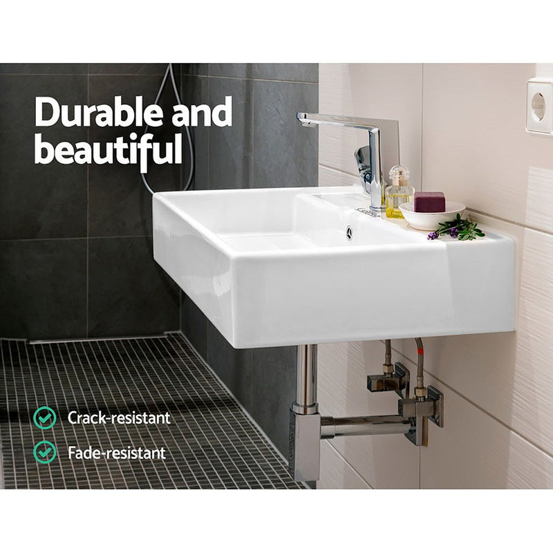 Cefito Bathroom Basin Ceramic Vanity Sink Hand Wash Bowl 41x41cm - Home & Garden > DIY - Rivercity House & Home Co. (ABN 18 642 972 209) - Affordable Modern Furniture Australia
