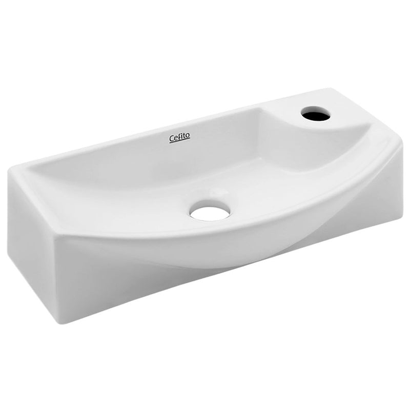 Cefito Bathroom Basin Ceramic Vanity Sink Hand Wash Bowl 45x23cm - Home & Garden > Bathroom Accessories - Rivercity House & Home Co. (ABN 18 642 972 209) - Affordable Modern Furniture Australia