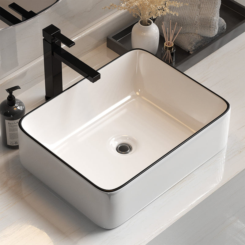 Ceramic Bathroom Basin Sink Above Counter 48x37cm - Home & Garden > DIY - Rivercity House & Home Co. (ABN 18 642 972 209) - Affordable Modern Furniture Australia