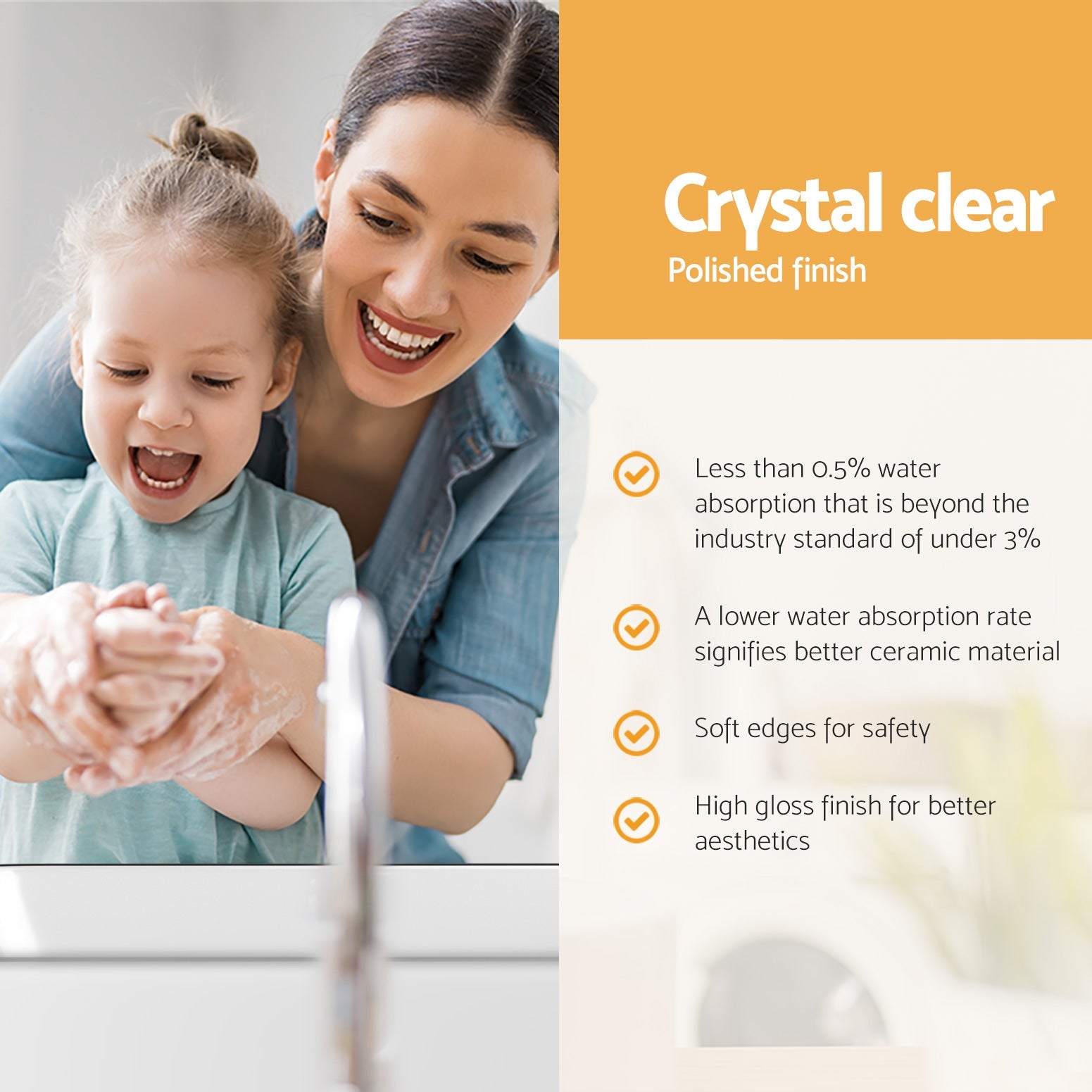 Ceramic Bathroom Basin Sink Above Counter 48x37cm - Home & Garden > DIY - Rivercity House & Home Co. (ABN 18 642 972 209) - Affordable Modern Furniture Australia