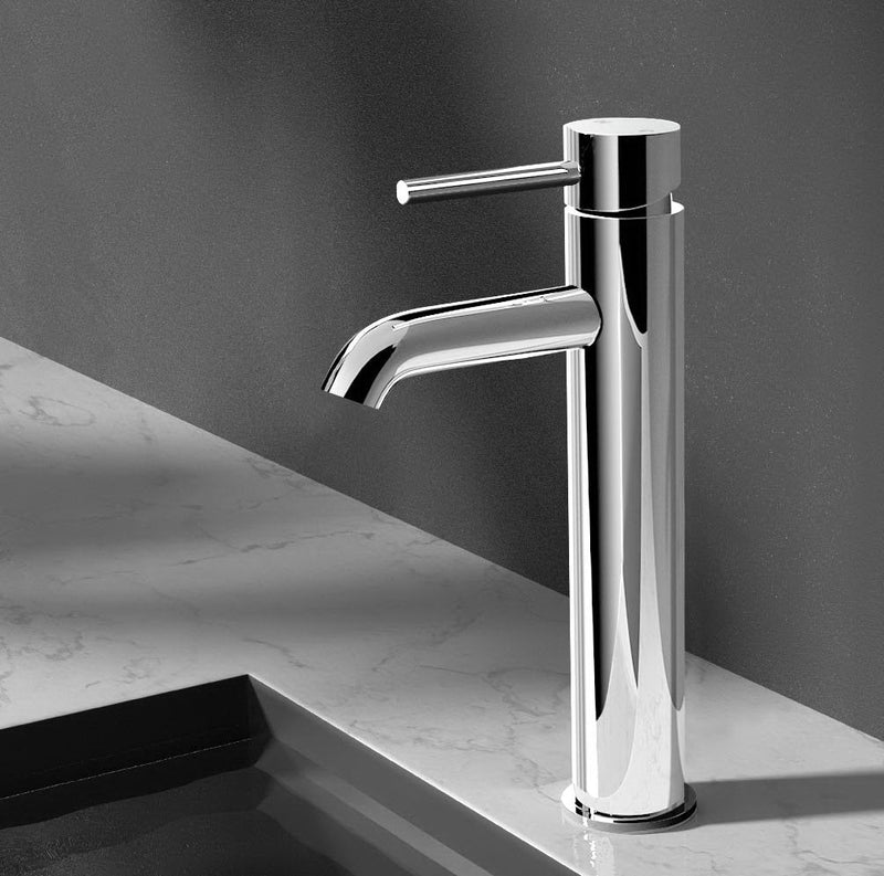 Cefito Bathroom Basin Mixer Tap Round Tall Faucet Vanity Laundry Chrome - Home & Garden > DIY - Rivercity House & Home Co. (ABN 18 642 972 209) - Affordable Modern Furniture Australia