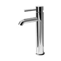 Bathroom Basin Mixer Tap Round Tall Faucet Vanity Laundry Chrome