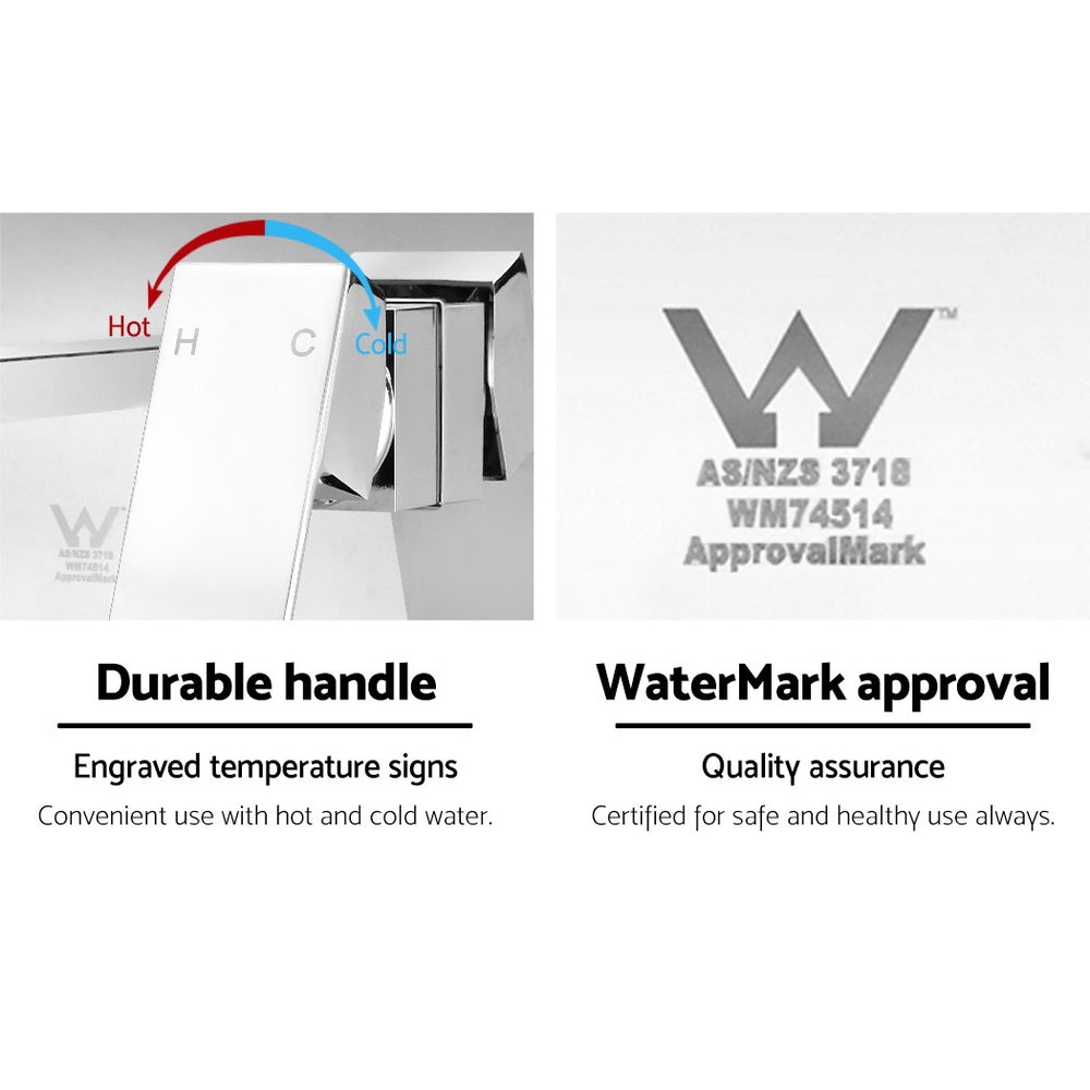 Cefito Bathroom Basin Mixer Tap Separate Faucet Vanity Laundry Chrome - Home & Garden > DIY - Rivercity House & Home Co. (ABN 18 642 972 209) - Affordable Modern Furniture Australia