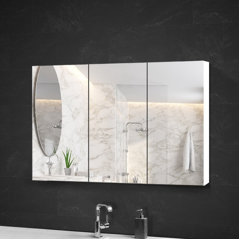 Cefito Bathroom Mirror Cabinet 1200x720mm White - Furniture > Bathroom - Rivercity House & Home Co. (ABN 18 642 972 209) - Affordable Modern Furniture Australia