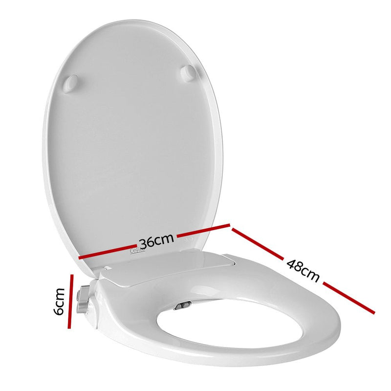 Cefito Electric Bidet Toilet Seat Cover Auto Smart Water Spray Wash Knob Control - Home & Garden > Bathroom Accessories - Rivercity House & Home Co. (ABN 18 642 972 209) - Affordable Modern Furniture Australia