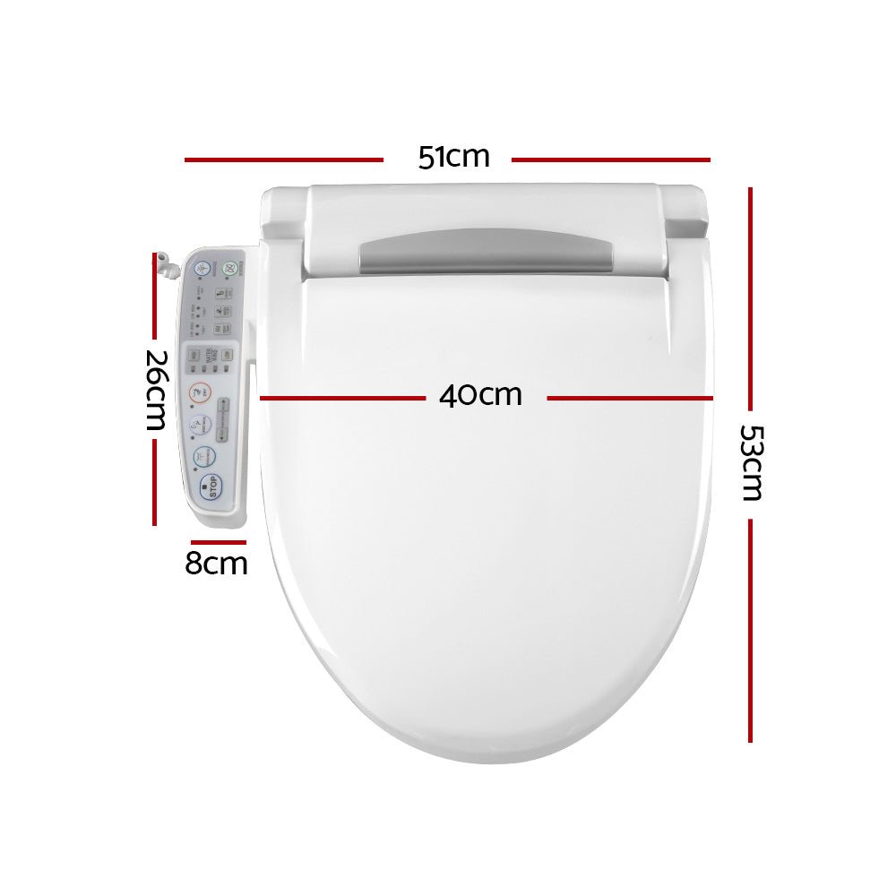Cefito Electric Bidet Toilet Seat Cover Auto Smart Water Wash Dry Panel Control - Home & Garden > Bathroom Accessories - Rivercity House & Home Co. (ABN 18 642 972 209) - Affordable Modern Furniture Australia