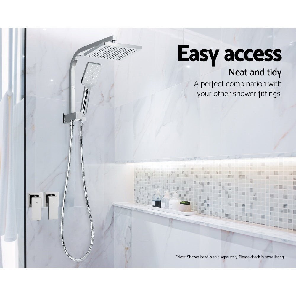 Cefito Shower Twins Tap Wall Bath Taps Brass Hot Cold Basin Bathroom Chrome - Home & Garden > Bathroom Accessories - Rivercity House & Home Co. (ABN 18 642 972 209) - Affordable Modern Furniture Australia