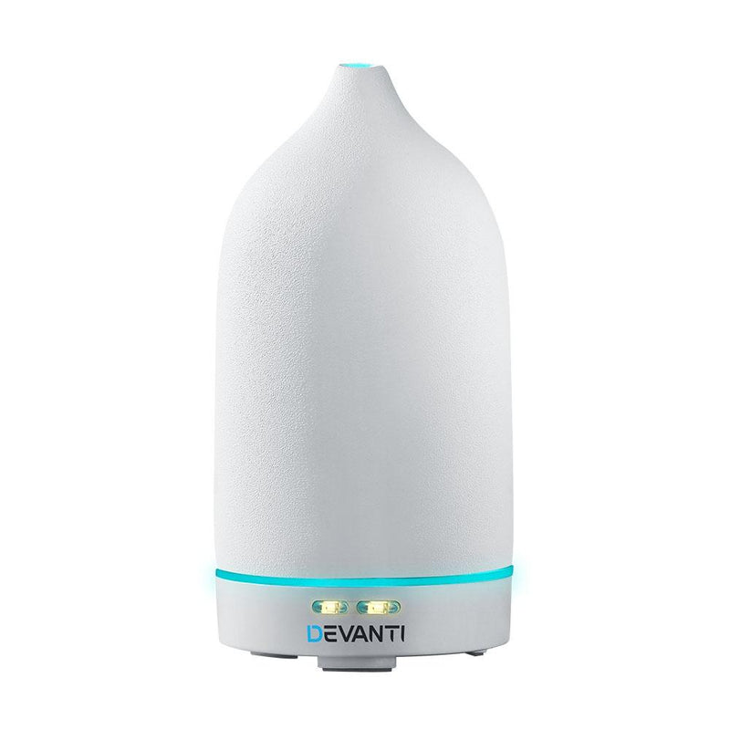 Ceramics Aroma Diffuser Aromatherapy Humidifier Ultrasonic Cool Mist White - Appliances > Aroma Diffusers & Humidifiers - Rivercity House And Home Co.