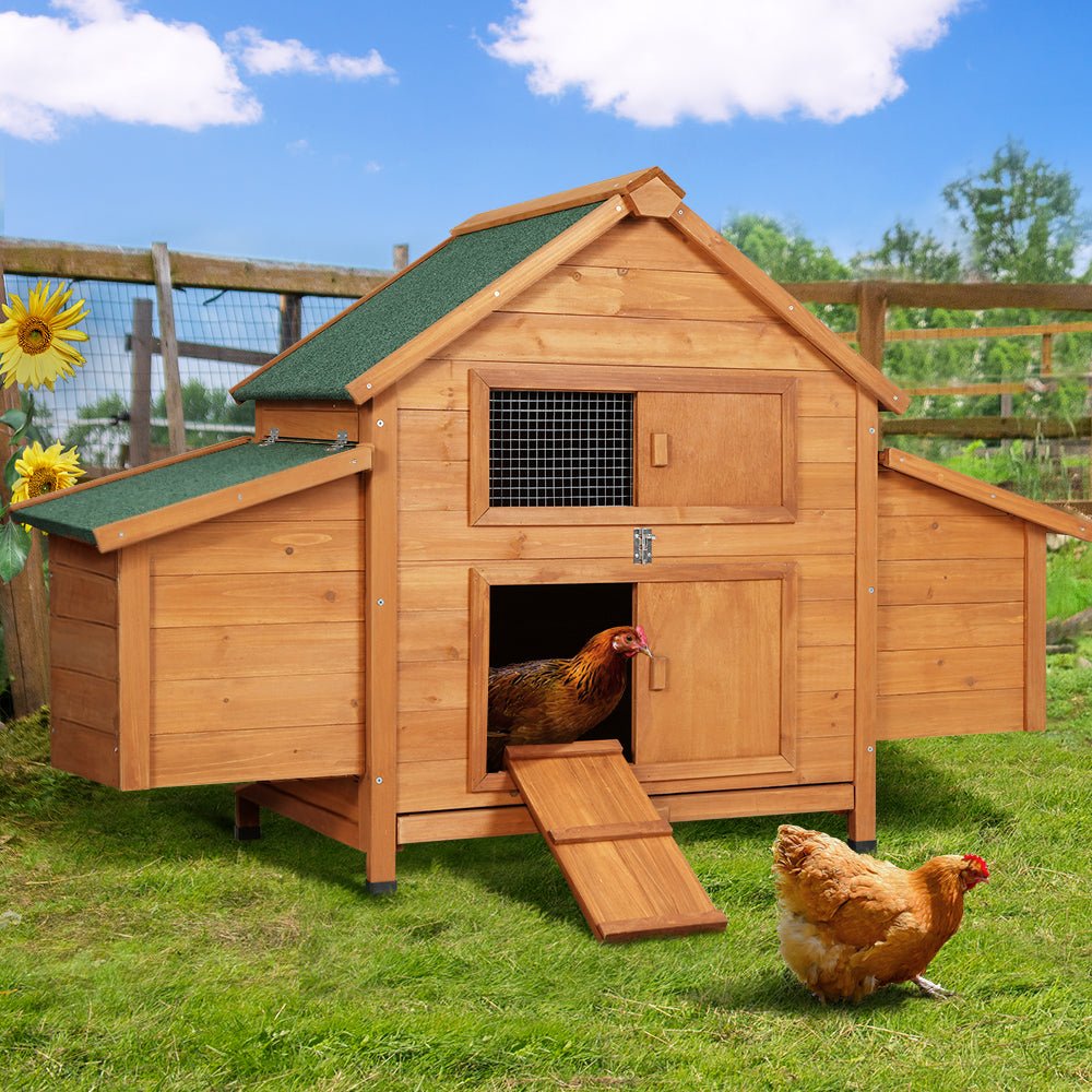 Chicken Coop Large Rabbit Hutch House Run Cage Wooden Outdoor Pet Hutch - Pet Care > Coops & Hutches - Rivercity House & Home Co. (ABN 18 642 972 209) - Affordable Modern Furniture Australia