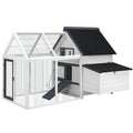 Chicken Coop Rabbit Hutch Large House Run Cage XL Pet Hutch Bunny Wooden