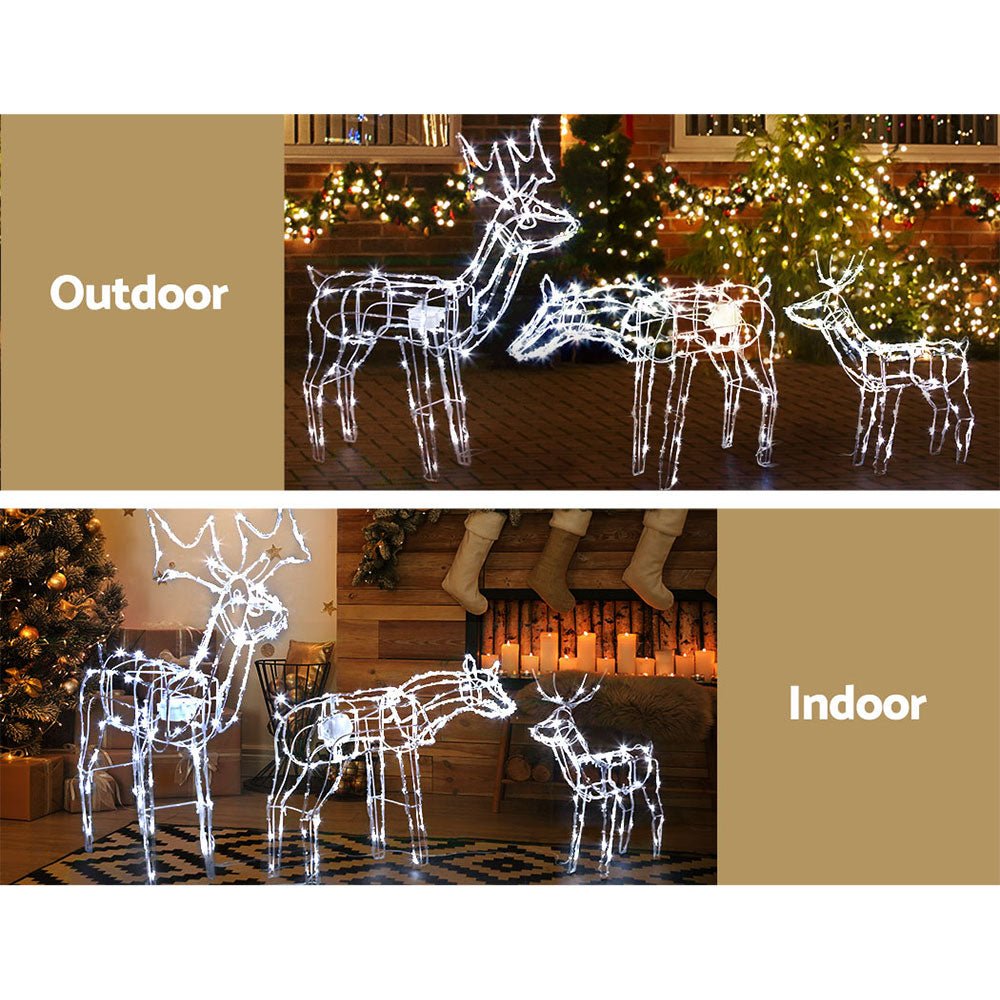 Christmas Motif Lights LED Rope Reindeer Waterproof Outdoor - Rivercity House & Home Co. (ABN 18 642 972 209) - Affordable Modern Furniture Australia