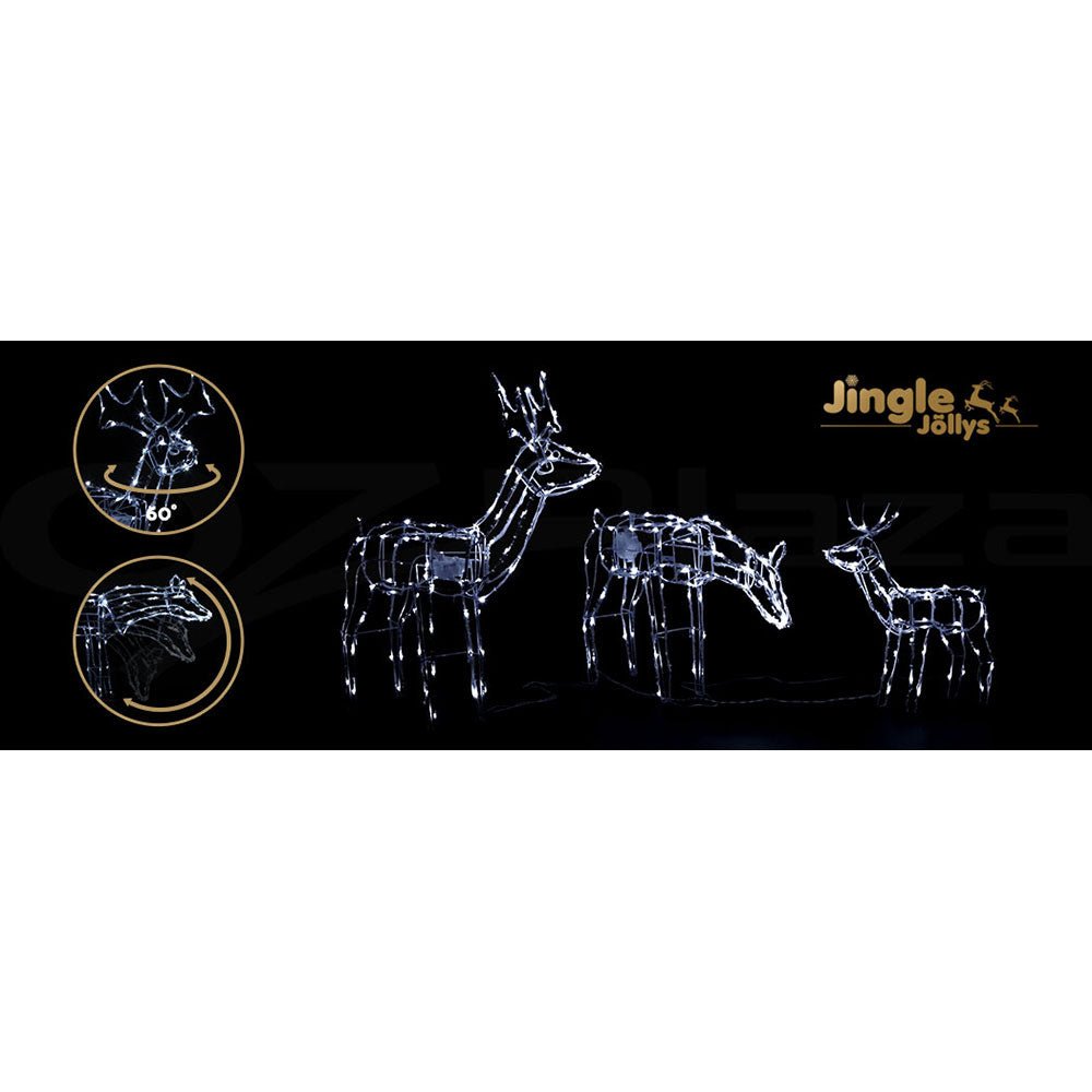 Christmas Motif Lights LED Rope Reindeer Waterproof Outdoor - Rivercity House & Home Co. (ABN 18 642 972 209) - Affordable Modern Furniture Australia