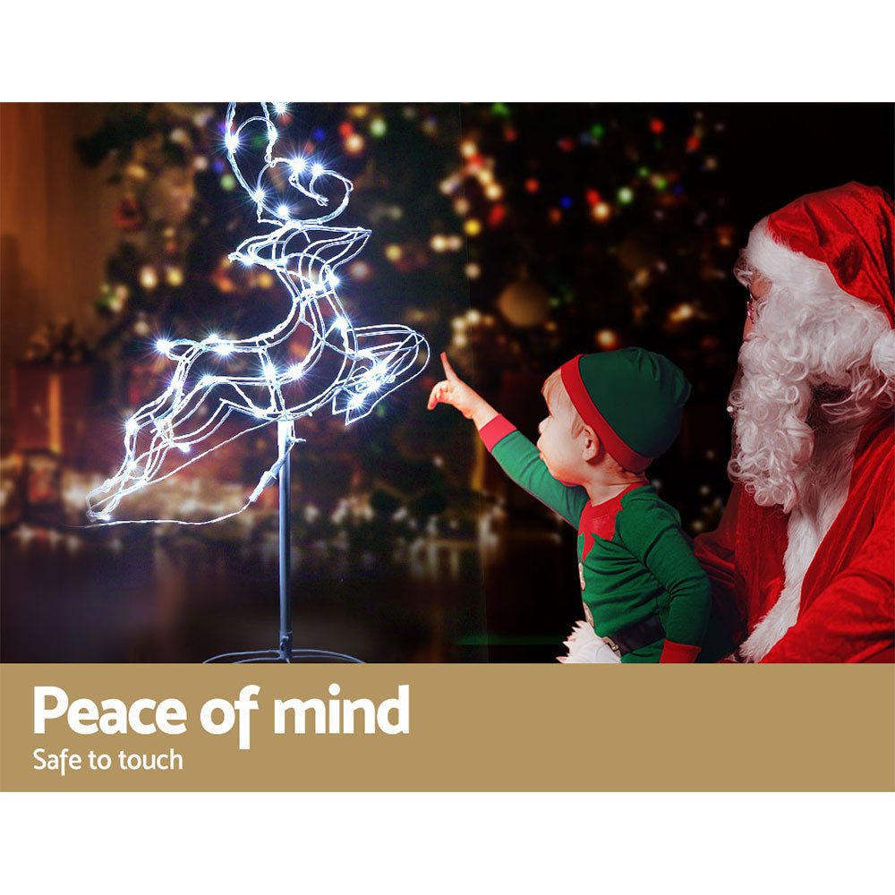 Christmas Motif Lights LED Rope Reindeer Waterproof Outdoor Xmas - Rivercity House & Home Co. (ABN 18 642 972 209) - Affordable Modern Furniture Australia