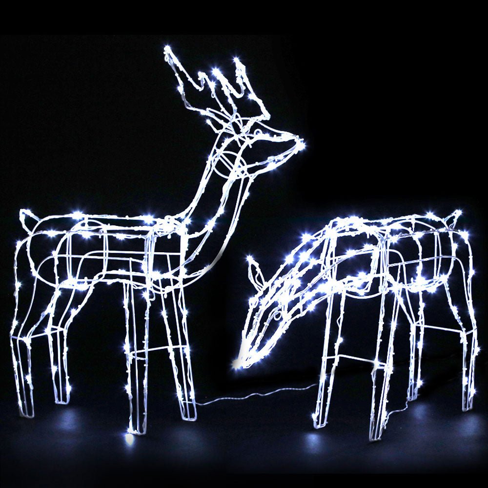 Christmas Motif Lights LED Rope Reindeer Waterproof Solar Powered - Rivercity House & Home Co. (ABN 18 642 972 209) - Affordable Modern Furniture Australia