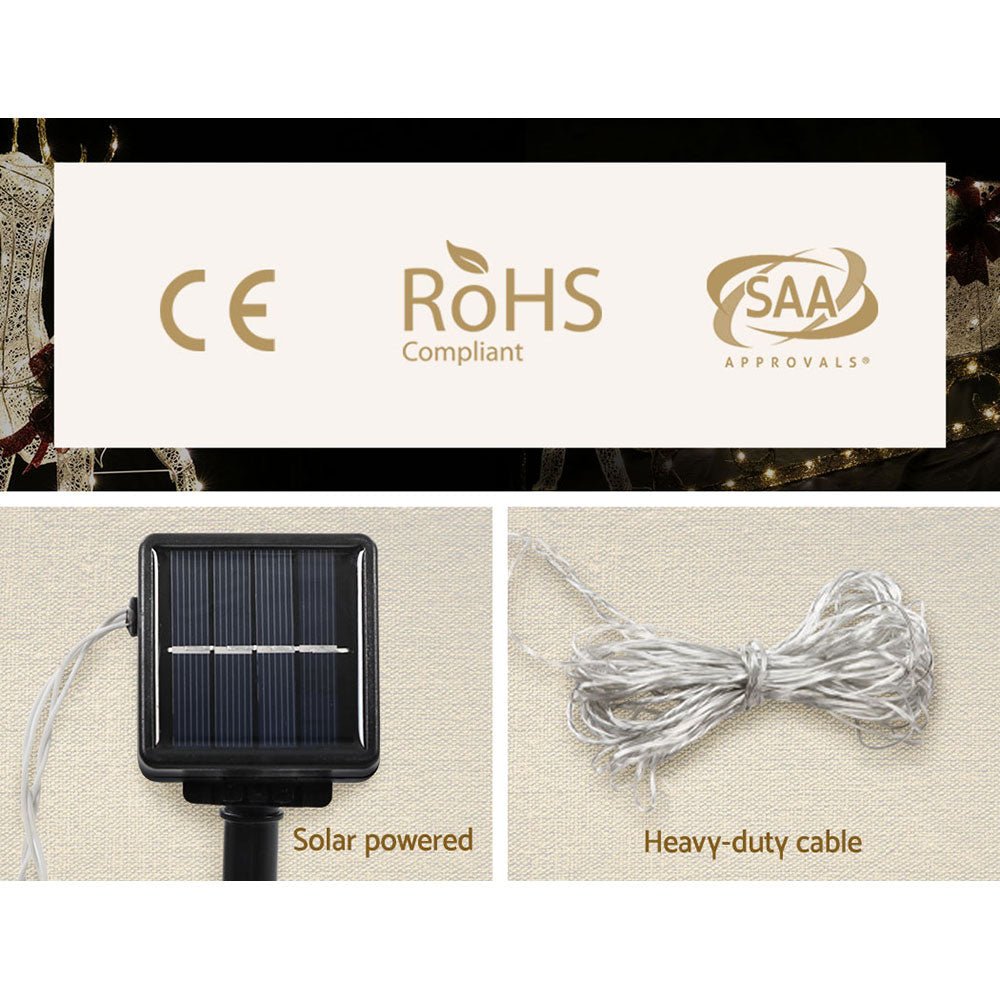 Christmas Motif Lights LED Rope Reindeer Waterproof Solar Powered - Rivercity House & Home Co. (ABN 18 642 972 209) - Affordable Modern Furniture Australia