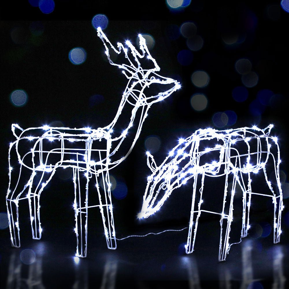 Christmas Motif Lights LED Rope Reindeer Waterproof Solar Powered - Rivercity House & Home Co. (ABN 18 642 972 209) - Affordable Modern Furniture Australia