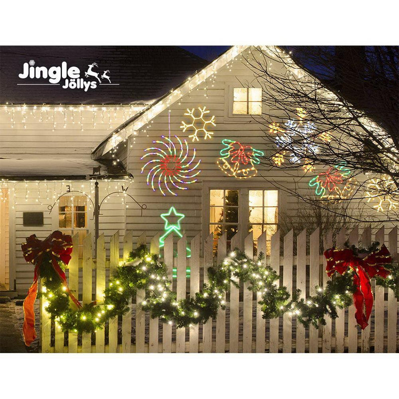 Christmas Motif Lights LED Spinner Light Waterproof Colourful - Rivercity House & Home Co. (ABN 18 642 972 209) - Affordable Modern Furniture Australia