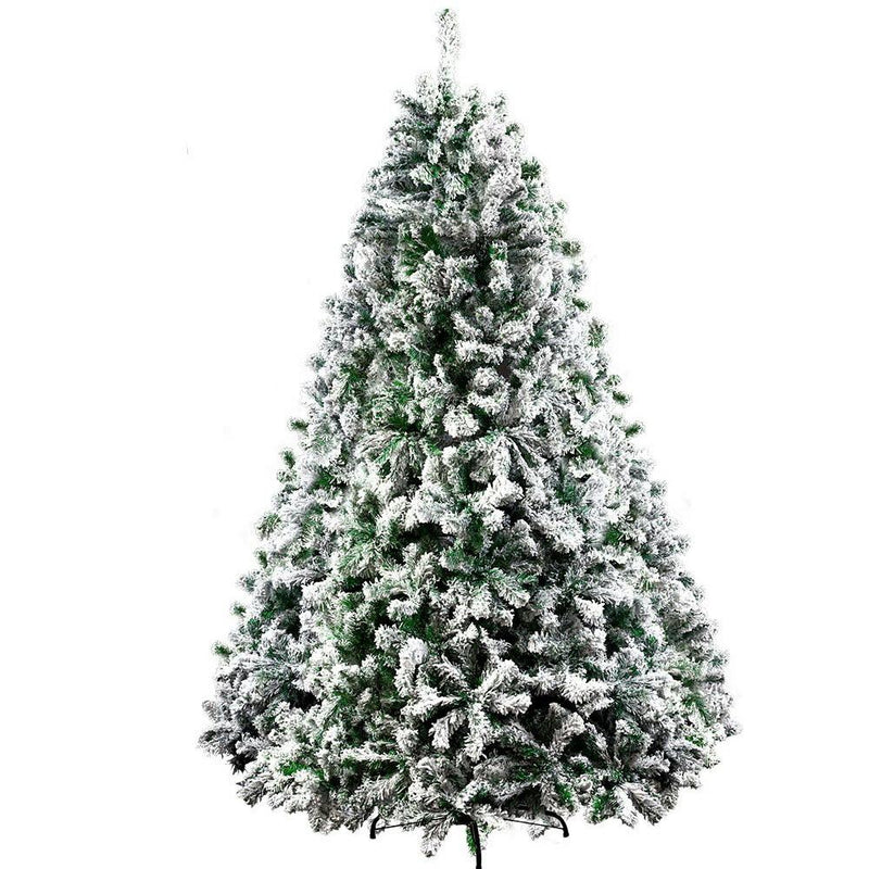 Christmas Tree 2.4M 8FT Xmas Decorations Snow Home Decor 1500 Tips - Rivercity House & Home Co. (ABN 18 642 972 209) - Affordable Modern Furniture Australia