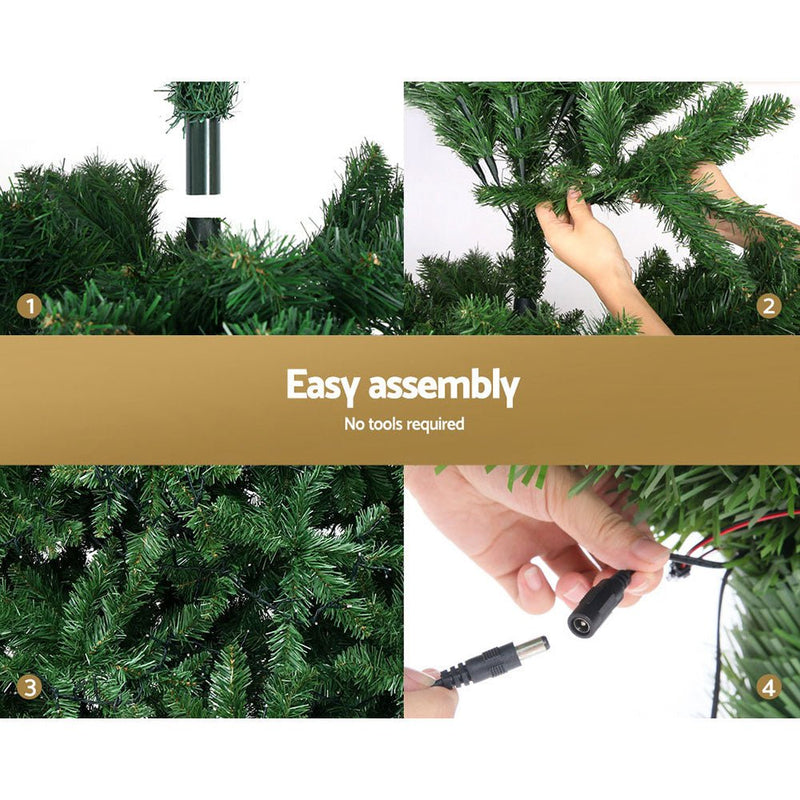 Christmas Tree LED 2.4M 8FT Xmas Decorations Green Home Decor - Rivercity House & Home Co. (ABN 18 642 972 209) - Affordable Modern Furniture Australia