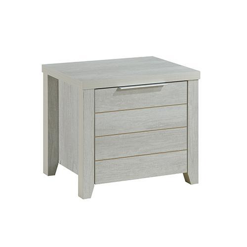 Cielo Bedside Table With Drawer White Ash - Rivercity House & Home Co. (ABN 18 642 972 209) - Affordable Modern Furniture Australia