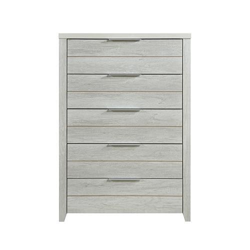 Cielo Tallboy White Bedroom Drawer Cabinet Ash - Rivercity House & Home Co. (ABN 18 642 972 209) - Affordable Modern Furniture Australia